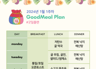 당뇨 전단계 식단표 – 굿밀플랜 2024년 1월 1주 당뇨-전단계-식단표
