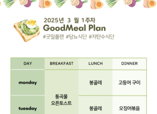 당뇨 식단 – 굿밀플랜 2025년 3월 1주차 당뇨-식단표-diabetes-meal-ideas-2025-03-w1